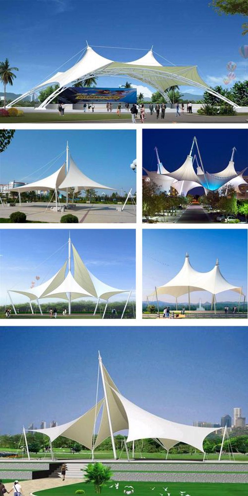 膜结构遮阳棚：都市建筑的新风尚
